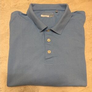 Cutter & Buck CB DryTex Polo shirt in light blue, size large